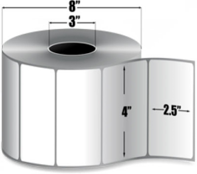 AirTrack® AiRD-4-25-2500-3 Barcode Label