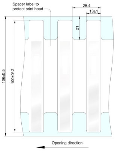 Zebra Silverline Slim II RFID Inlay