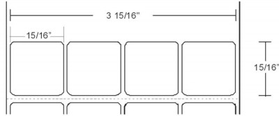 Zebra 10007446-R Barcode Label