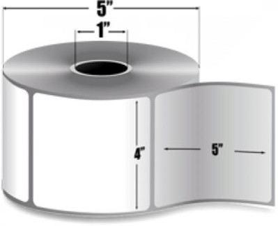 AirTrack® 4x5 DT-P 1inch core-Roll Barcode Label