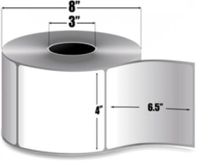 Zebra 72296-R Barcode Label