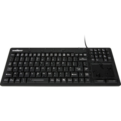 WetKeys Washable and Sanitype Medical Keyboards KBWKRC106T-BK Keyboards