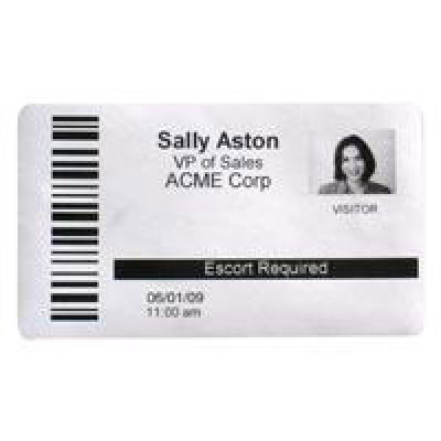 HID EL-AT-6918Y Barcode Label