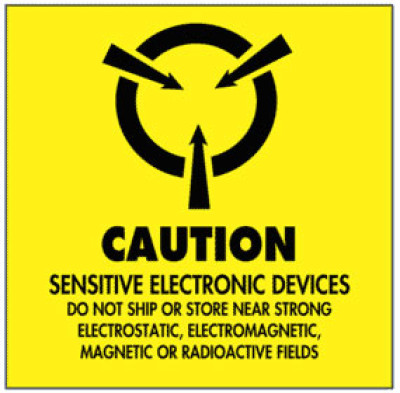 Warning A4 Shipping Labels