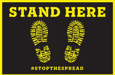 BCI FLOOR-STAND-HERE-200 Labels