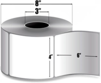 Zebra 10002628-R Barcode Label