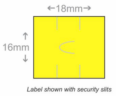 BCI LSA1618Y-1PS-CS Labels