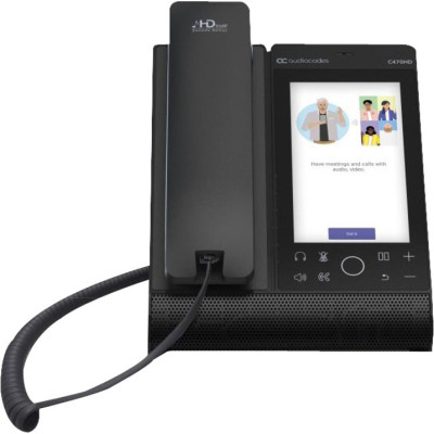 AudioCodes ZOOM-C470HDPS-DBW Desk Phone