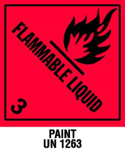 Warning D30 Shipping Labels
