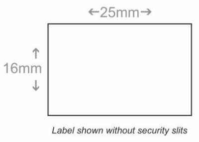 BCI LXK2516W-1RN-CS Labels