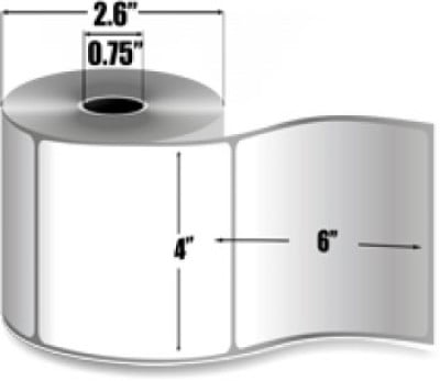 AirTrack® ATD-4-6-117-.75-R Barcode Label