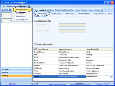 Aldelo Financial Integrator Wasp POS Software