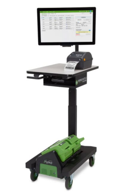 Newcastle Systems Apex Series Ergonomic Powered Industrial Mobile Cart