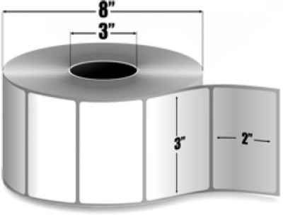 AirTrack® 3x2 DT-P Barcode Label