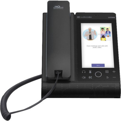 AudioCodes ZOOM-C470HD-DBW Desk Phone