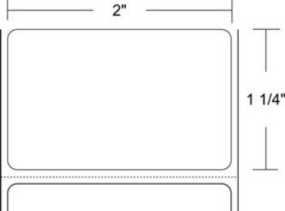 Zebra 10017573-R Barcode Label