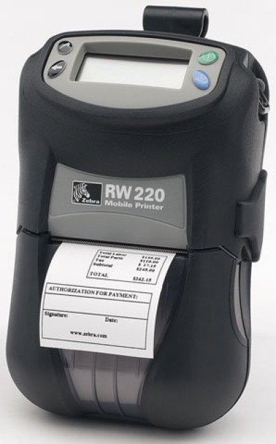Zebra R2D-0U0A000N-GA Portable Barcode Printer