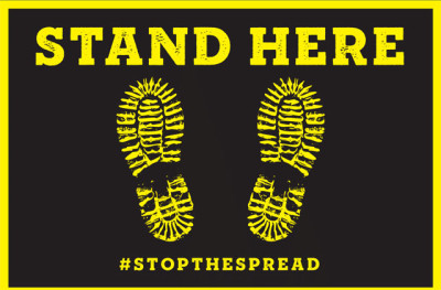 BCI FLOOR-STAND-HERE-500 Labels