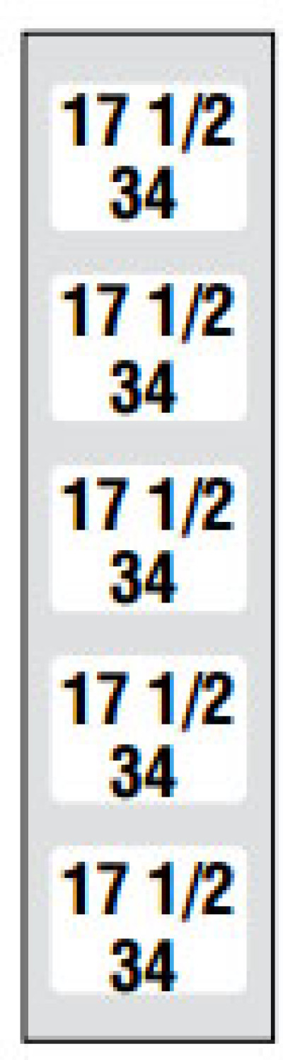 BCI SSCS-1836 Labels