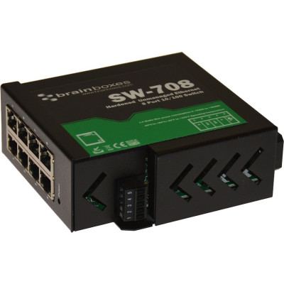 Brainboxes SW-708 Ethernet Switch