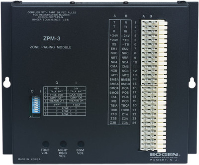 Bogen ZPM-3 Public Address Equipment