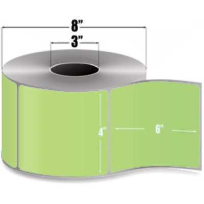 AirTrack® ATTFC-4-6-1000-GR-R Barcode Label