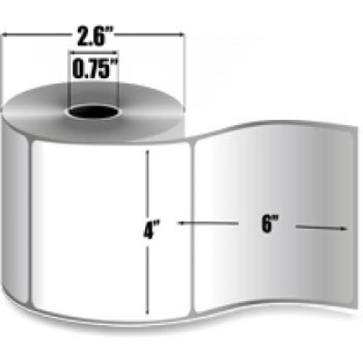 Zebra 10008549-R Barcode Label