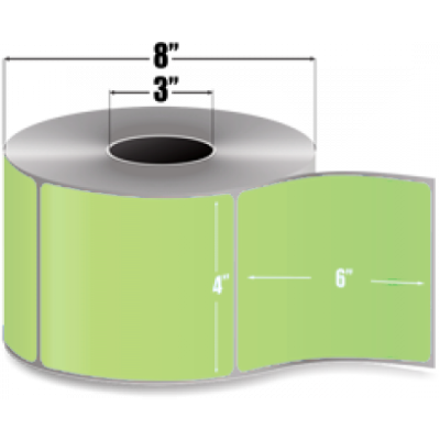 AirTrack® ATTFL-4-6-1000-GR-R Barcode Label