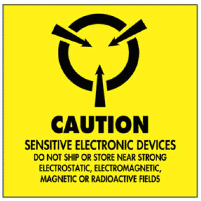 Warning A4 Shipping Labels