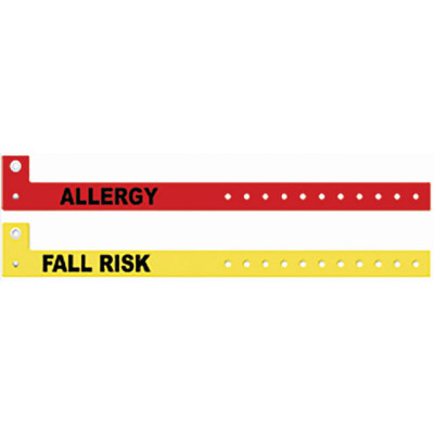 Zebra PS-FALLRISK-YEL Wristbands