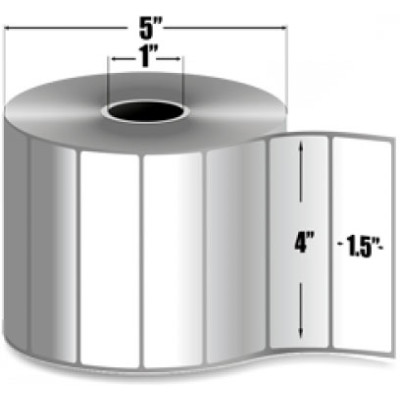 BCI 4x1.5 TT-P 1\"core-Roll Labels