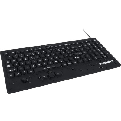 WetKeys Washable and Sanitype Medical Keyboards KBWKRC105SPI-BK Keyboards