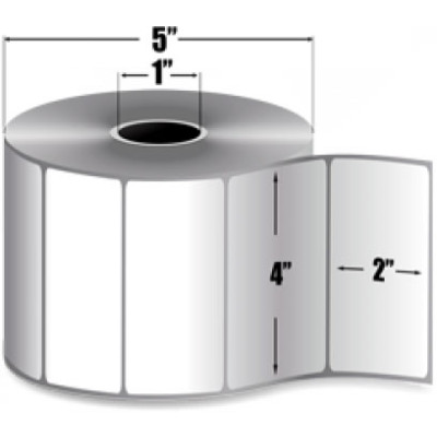 BCI 4x2 TT-P 1inch core Polyester-Roll Labels