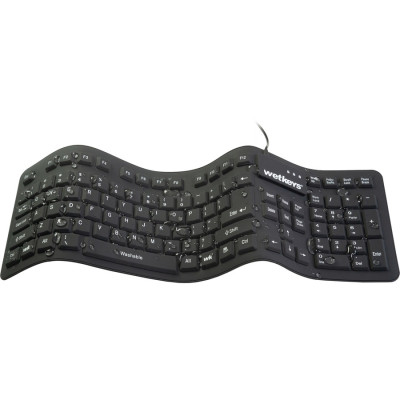 WetKeys Washable and Sanitype Medical Keyboards KBWKFC106-BK Keyboards