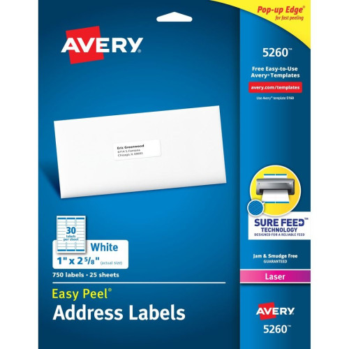 Avery-Dennison 5260 Barcode Label