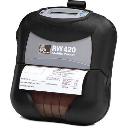 Zebra R4D-0U0A010N-GA Portable Barcode Printer