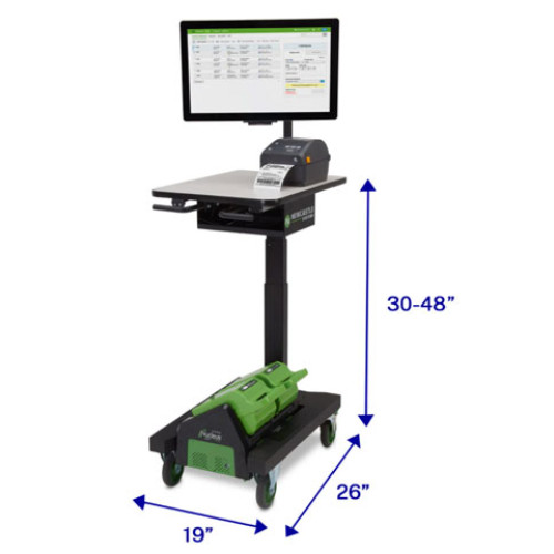 Newcastle Systems Apex Series Ergonomic Powered Industrial Mobile Cart