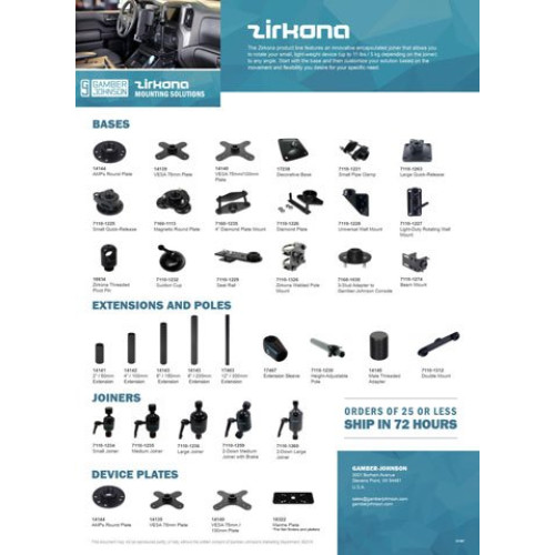 Gamber-Johnson 7170-0602 Mounting Hardware and Stands