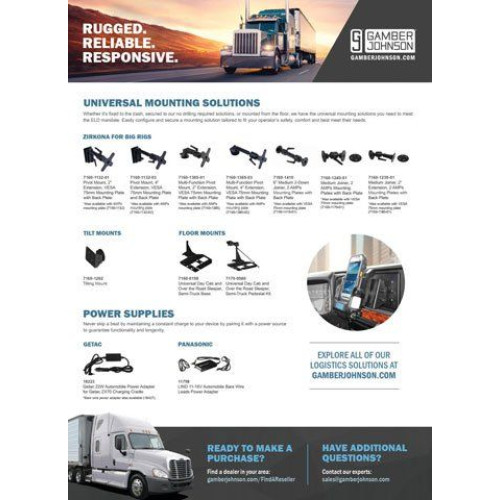 Gamber-Johnson 7160-1385 Mounting Hardware and Stands