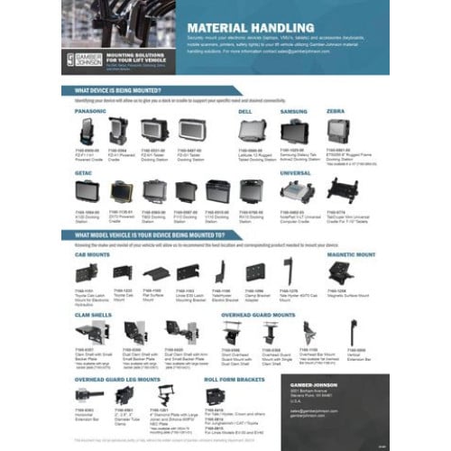 Gamber-Johnson 7170-0705 Mounting Hardware and Stands