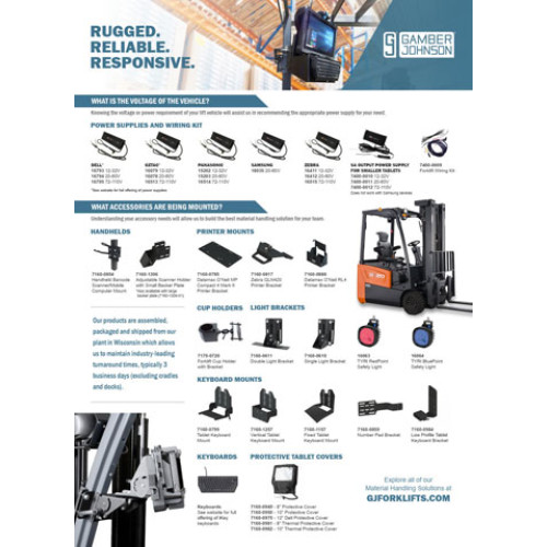 Gamber-Johnson 7160-0550 Mounting Hardware and Stands
