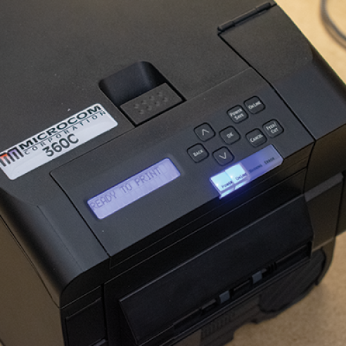 Microcom 360C Barcode Label Printer