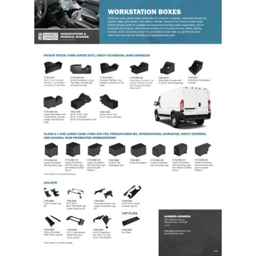 Gamber-Johnson DS-LOWER-13 Mounting Hardware and Stands