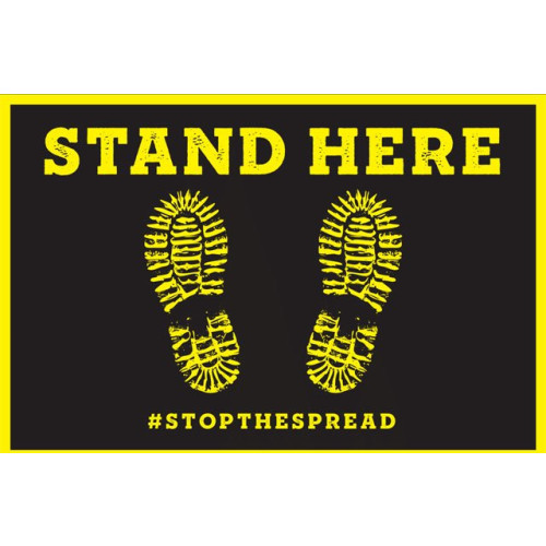 BCI FLOOR-STAND-HERE-200 Labels