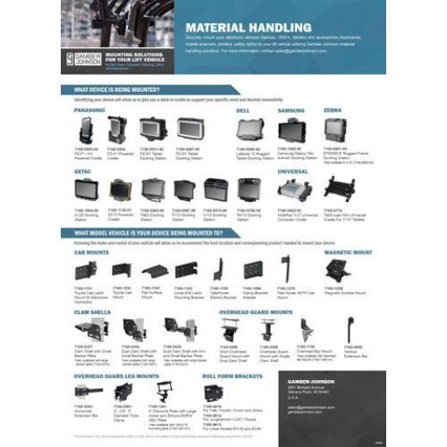 Gamber-Johnson 7300-0082 Mounting Hardware and Stands