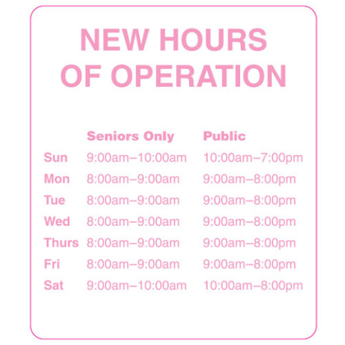 BCI WINDOW-CHANGED-HOURS-1000 Labels