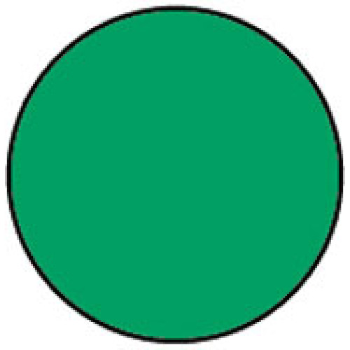 Circle Green Shipping Labels