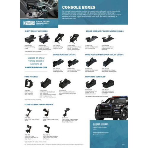Gamber-Johnson 7170-0139 Mounting Hardware and Stands