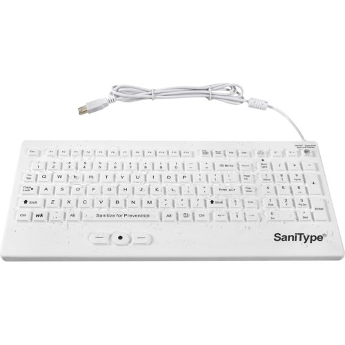 WetKeys Washable and Sanitype Medical Keyboards KBSTRC105SPB-W Keyboards