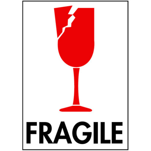 Packing Fragile Shipping Labels